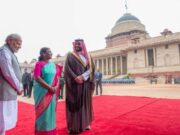 ராஷ்டிரபதி பவனில் நடந்த வரவேற்பில் G20 வெற்றியைப் பாராட்டிய சவூதி இளவரசர்.