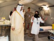 மக்காவின் துணை எமிர் ஹஜ்ஜுக்கான வசதிகள் மற்றும் சேவைகளின் தயார்நிலையை ஆய்வு செய்கிறார்.